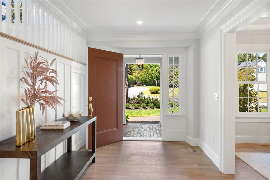 2 Percy Road Lexington, MA 02421 - Photo 4 of 31 a view of an entryway with wooden floor