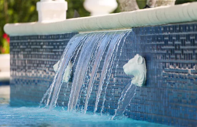 a close view of fireplace