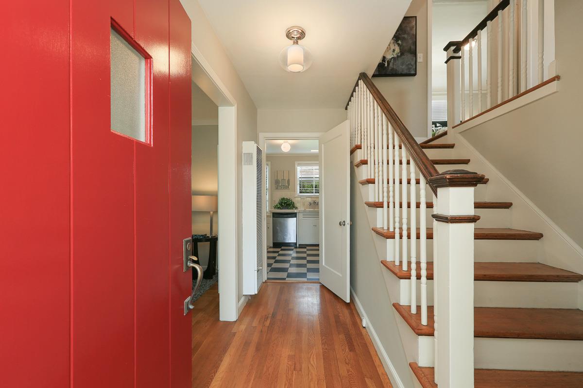 3 Victoria Road Burlingame, CA 94010 - Photo 5 of 31 a view of entryway and hall with wooden floor
