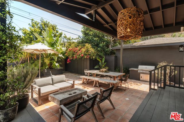 a view of outdoor space with seating area