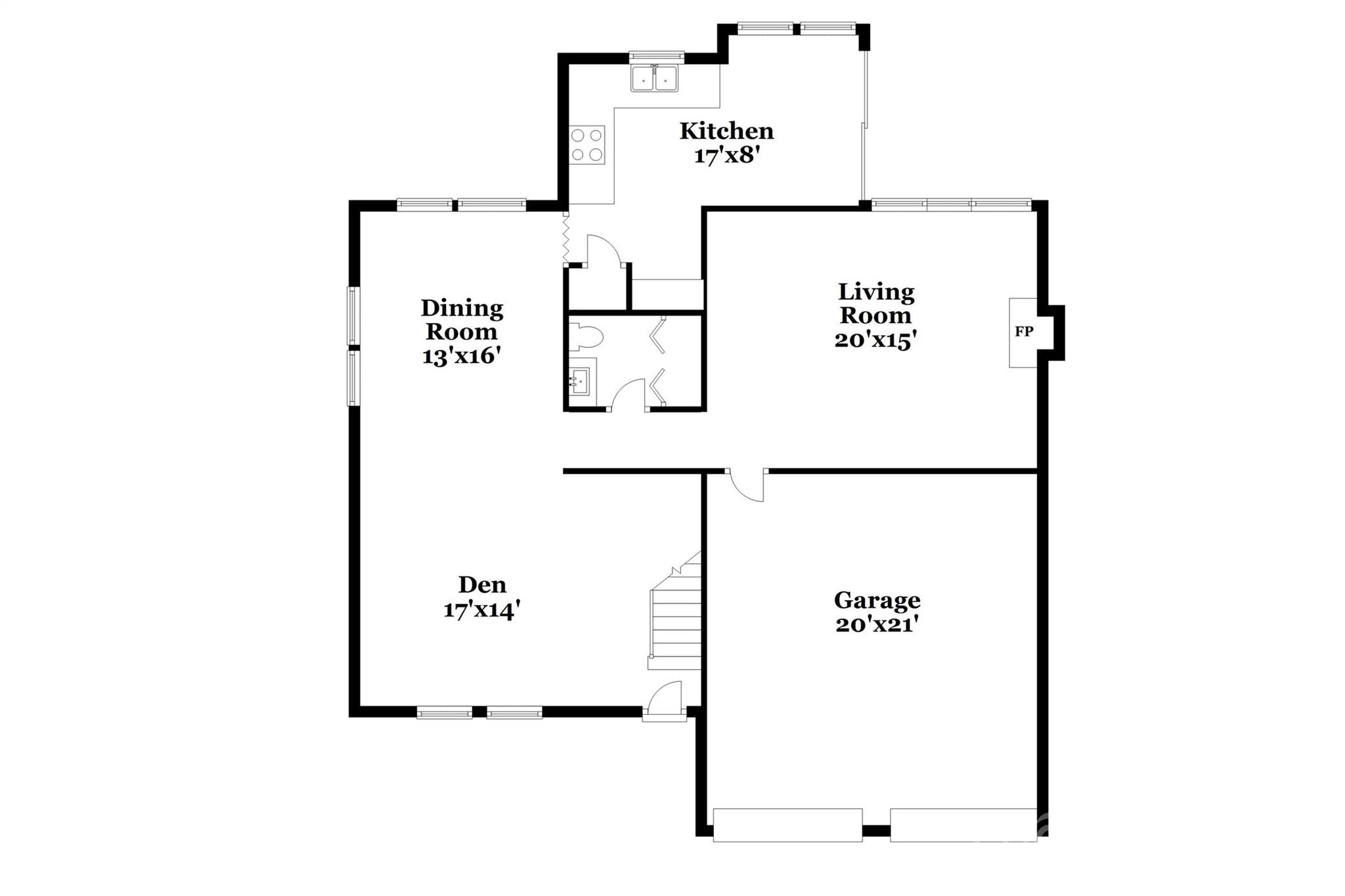 926 Eldorado Avenue Charlotte, NC 28262 - Photo 3 of 17 a picture of floor with a white wall and a wall painting