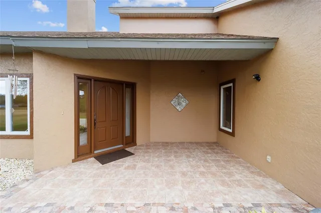 a view of an entrance door of the house