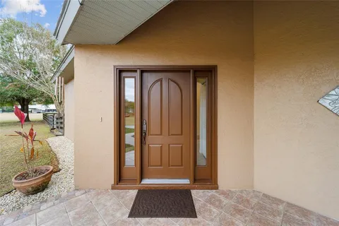 a view of a entryway door of the house