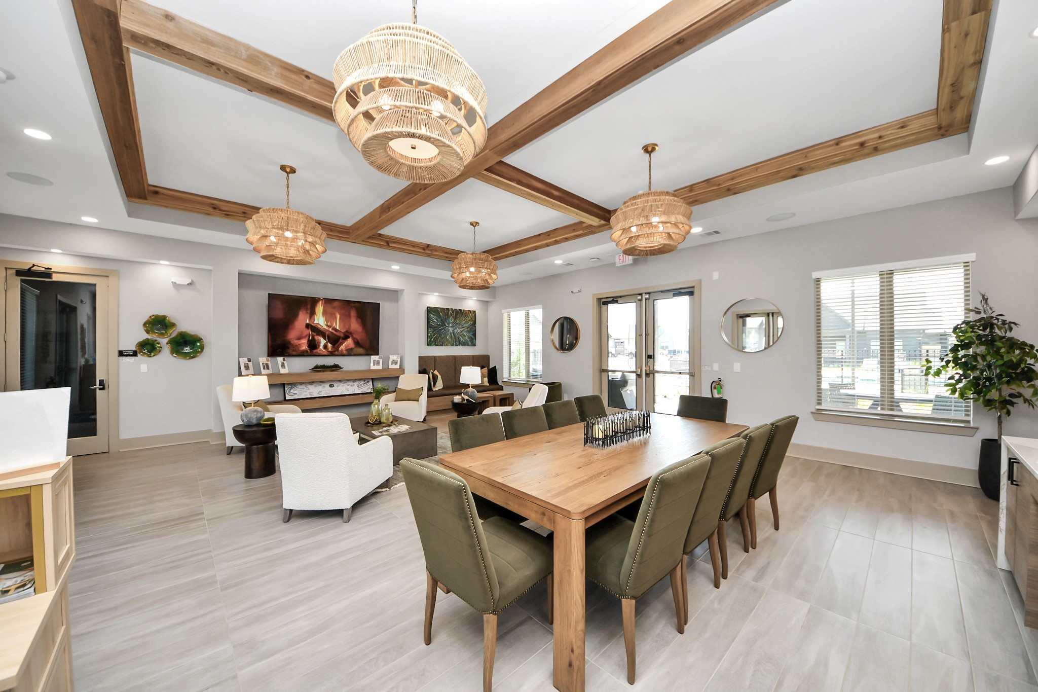 7711 Longmire Road, Unit 57 Conroe, TX 77304 - Photo 26 of 48 Enjoy an abundance of Amenities:Resort-Style Pool w/Sundeck Ledge&Outdoor Lounge Areas w/Grilling area,Gaming Lawn,Pickleball Court,Quaint Dog Park for your fur babies!24/7 Fitness Center w/Kids Play Zone area.Stunning Clubhouse w/Café/Lounge.Playground Area.Electric Vehicle Charging Stations!