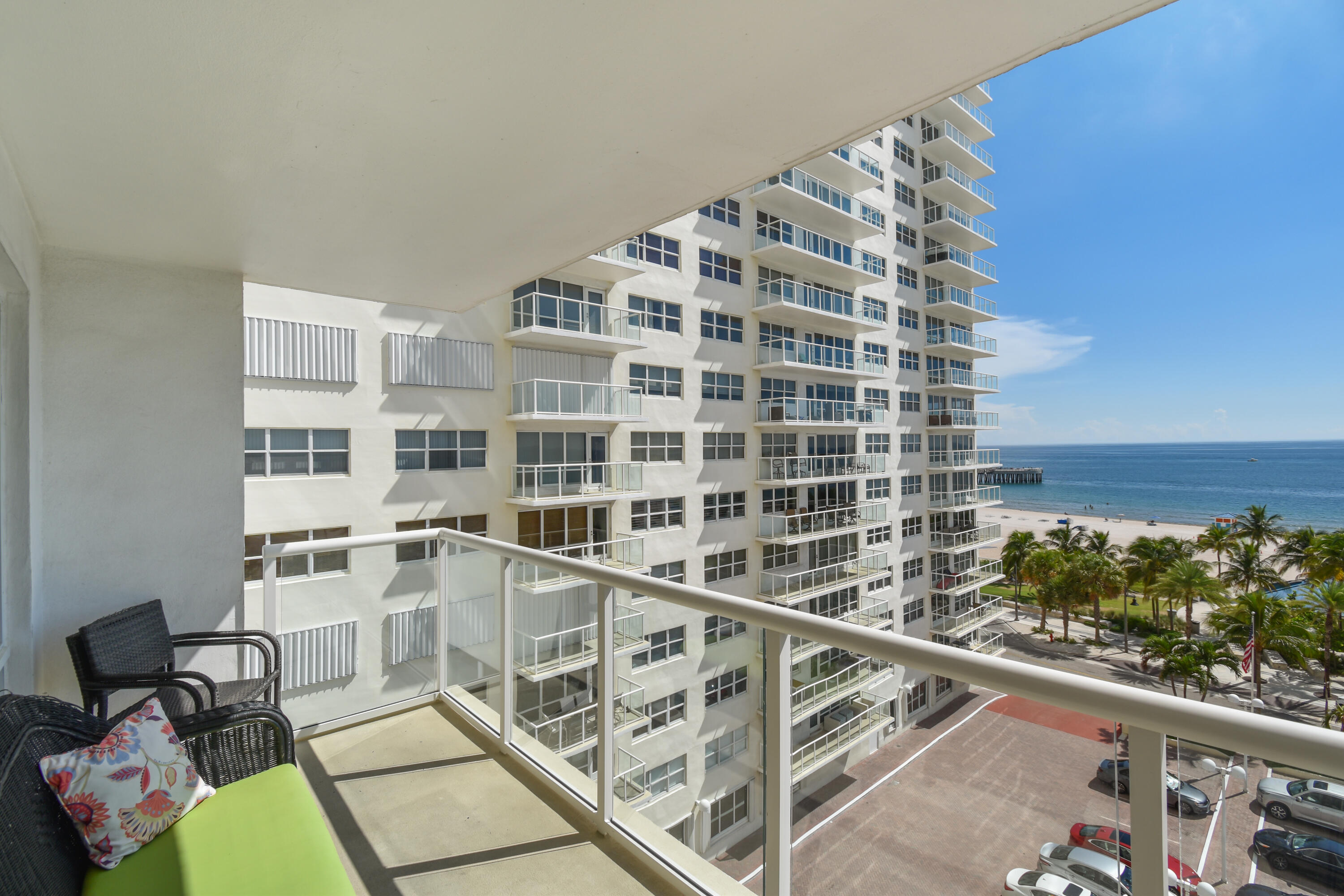 111 North Pompano Beach Boulevard, Unit 811 Pompano Beach, FL 33062 - Photo 3 of 24 a view of balcony with furniture