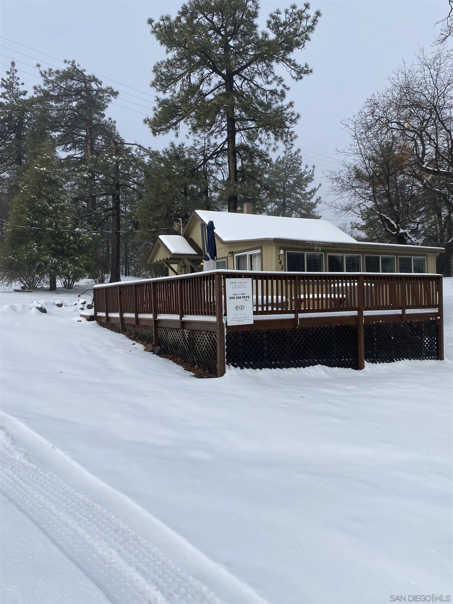 745 Boiling Springs Road Mount Laguna, CA 91948 - Photo 1 of 24 a view of outdoor space with wooden deck