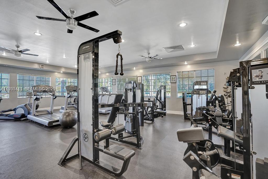 4521 Southwest 124th Terrace Miramar, FL 33027 - Photo 44 of 47 a view of a room with gym equipment