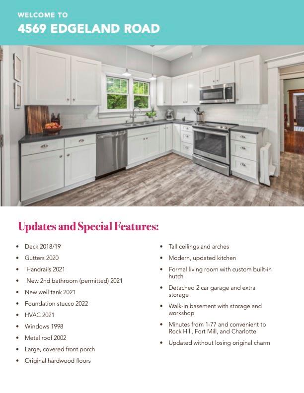 4569 Edgeland Road Edgemoor, SC 29712 - Photo 44 of 44 a kitchen with a stove a sink and a microwave