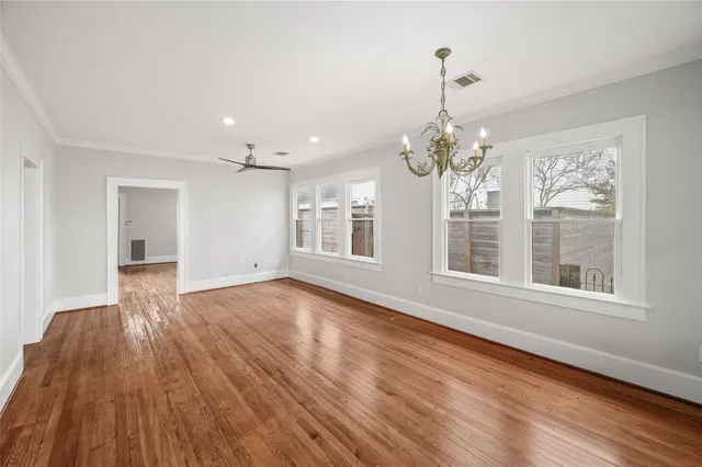 a view of livingroom with hardwood floor and window