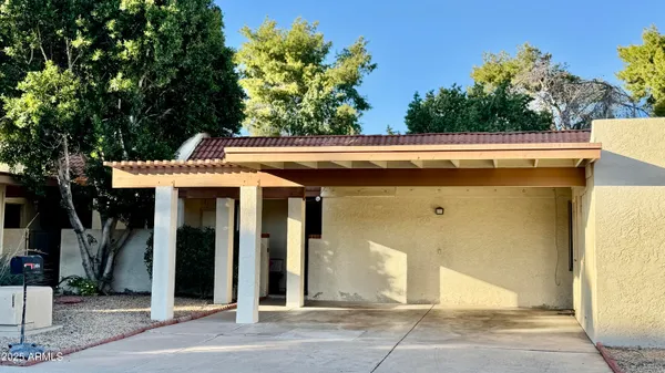 a front view of a house