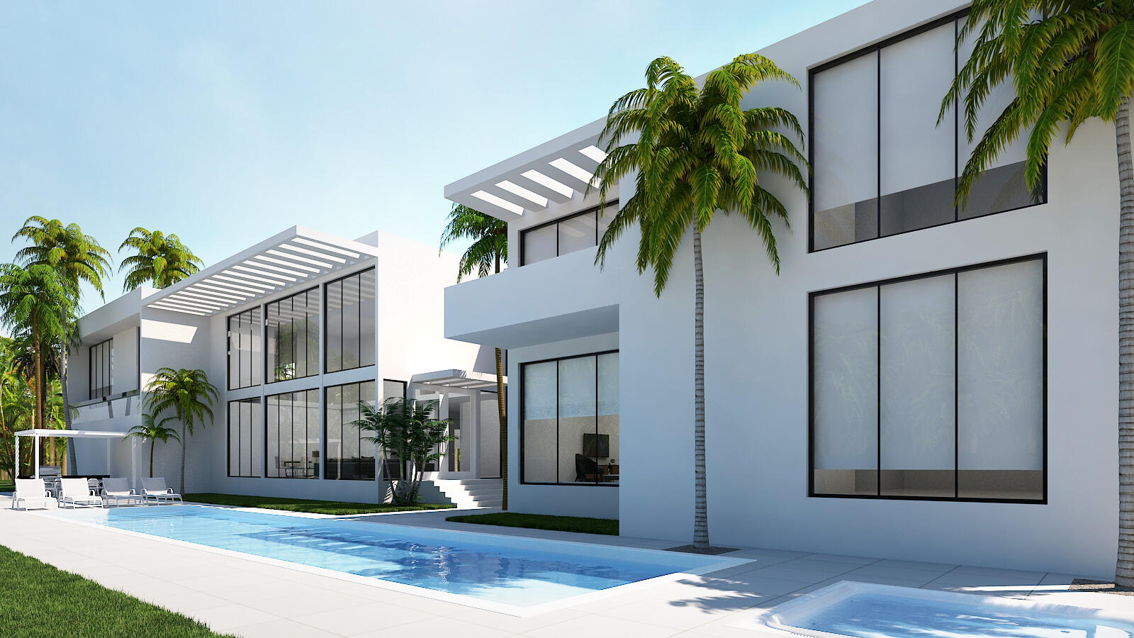 800 Fern Drive Boca Raton, FL 33432 - Photo 5 of 9 REAR VIEW OF POOL