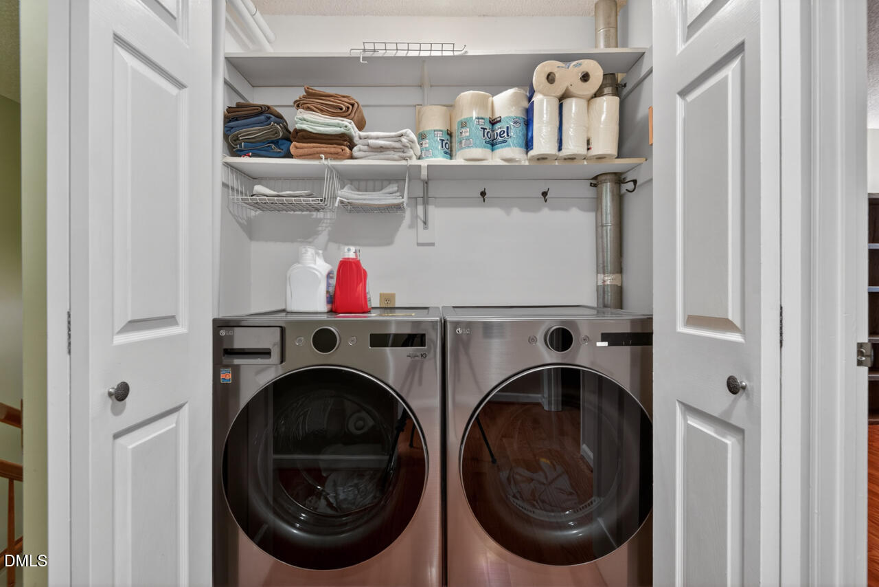 3307 Coachman's Way Durham, NC 27705 - Photo 41 of 50 a utility room with dryer and washer