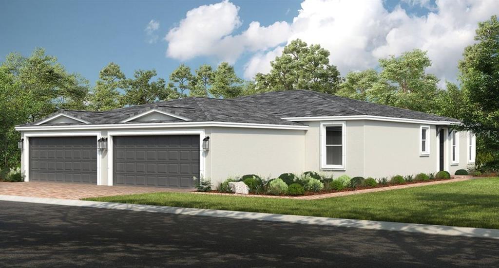 16135 Ivy Ridge Port Charlotte, FL 33953 - Photo 1 of 1 a front view of a house with a yard and garage