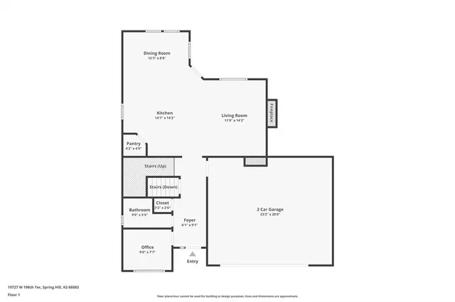 $445,000 | 19727 West 196th Terrace, Spring Hill, KS 66083