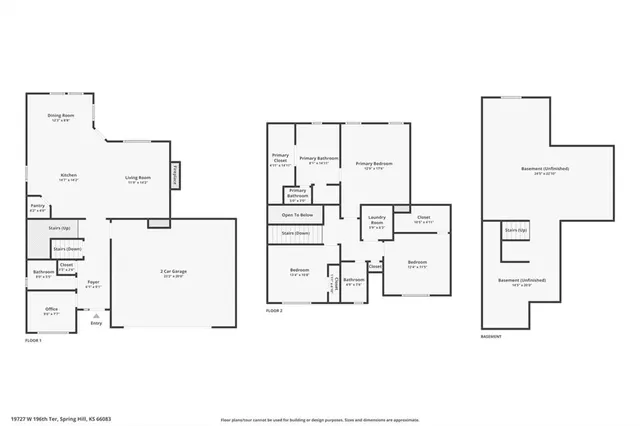 $445,000 | 19727 West 196th Terrace, Spring Hill, KS 66083