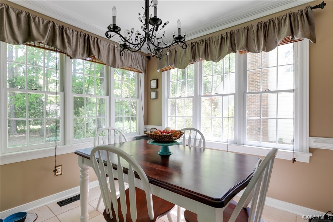 5709 Grove Forest Road Midlothian, VA 23112 - Photo 14 of 39 a view of a dining room with furniture window and outside view