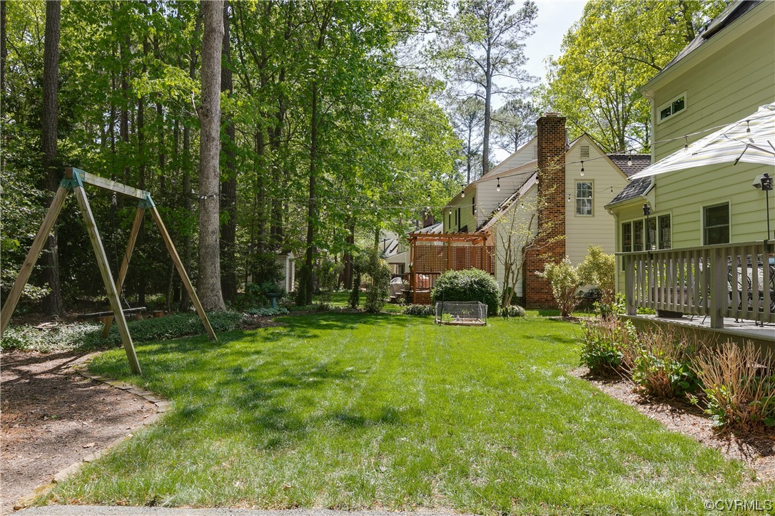 5709 Grove Forest Road Midlothian, VA 23112 - Photo 34 of 39 a view of a house with a backyard