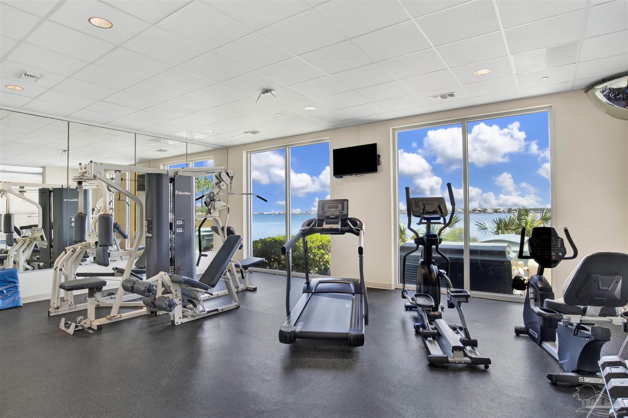 14500 River Road, Unit 507 Pensacola, FL 32507 - Photo 41 of 56 a view of a room with gym equipment