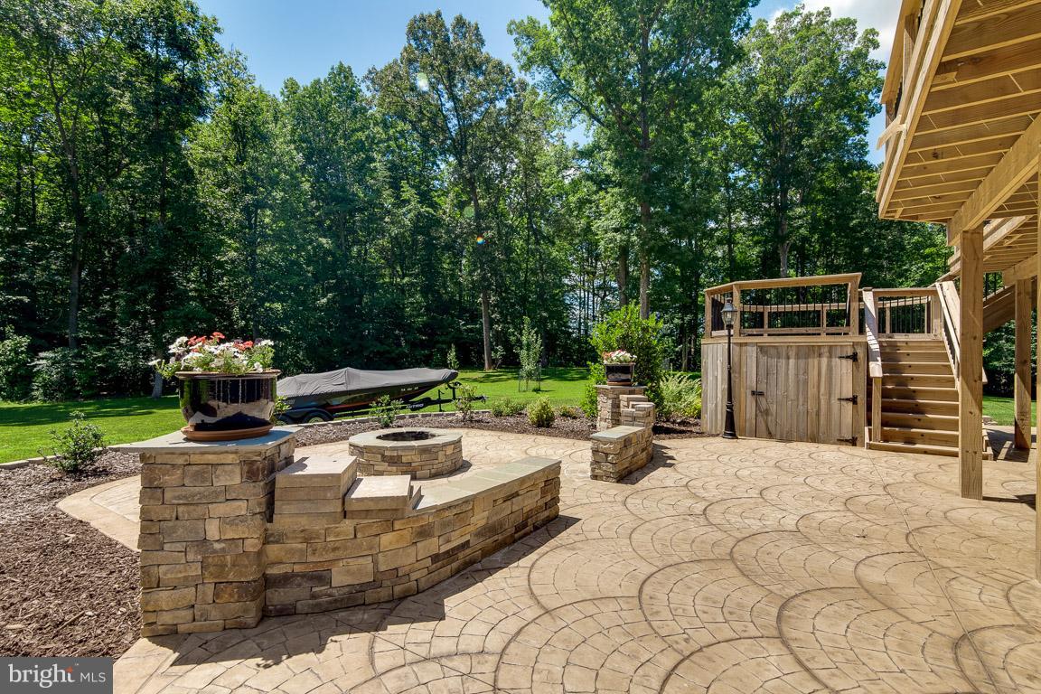 15 Beaver Ridge Road Stafford, VA 22556 - Photo 27 of 30 Stamped Concrete Patio with Firepit