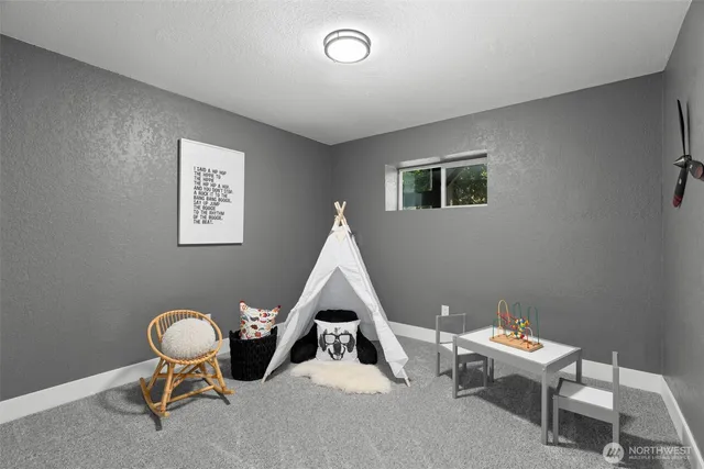 a room with furniture