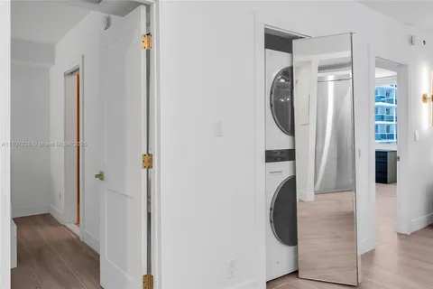 a close view of walk in closet