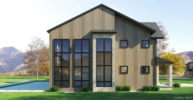 a front view of a house with yard