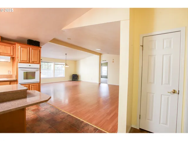 a view interior of a house wooden floor and an empty room