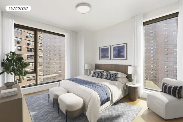 a living room with a couch and a table