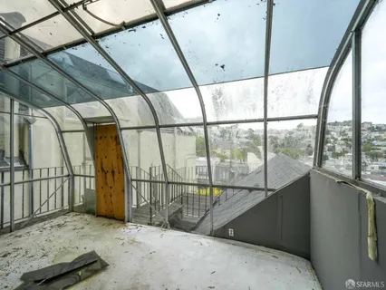 a view of a balcony
