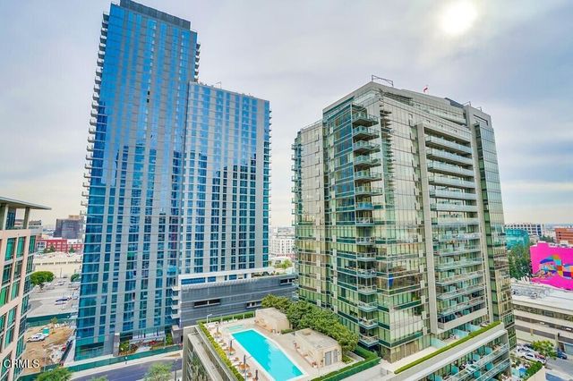 a view of a tall building