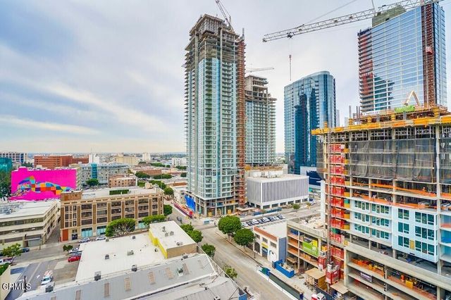 a front view of a multi story building