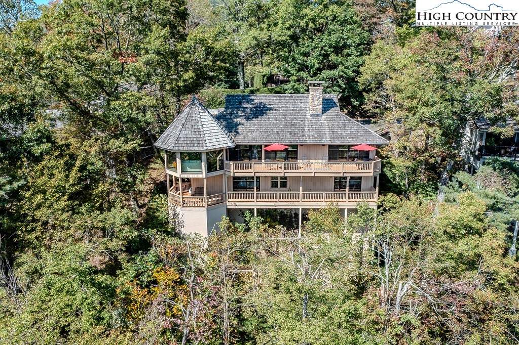 233 Balsam Road Boone, NC 28607 - Photo 48 of 50 a aerial view of a house with a yard and balcony