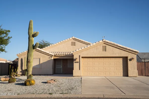 a front view of a house