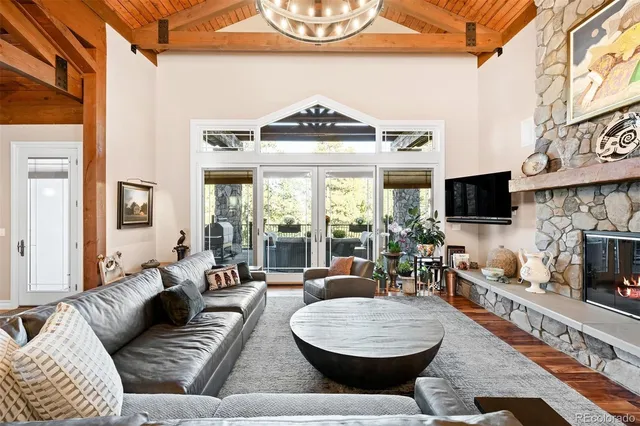 a outdoor living space with patio furniture and a potted plant