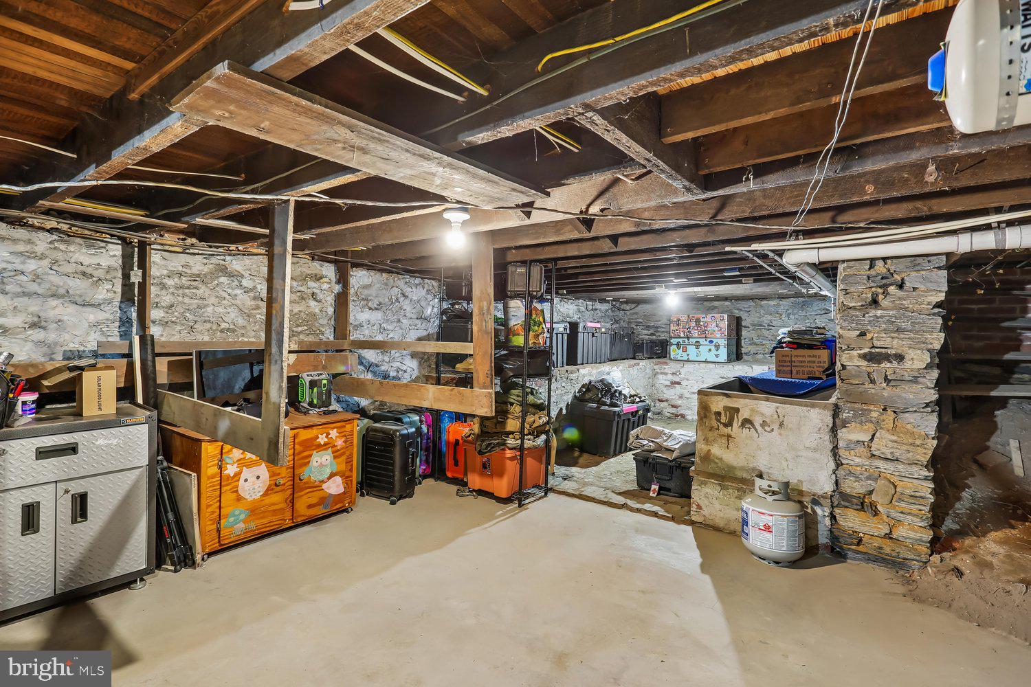 30 Hamilton Avenue Frederick, MD 21701 - Photo 32 of 38 Spacious basement with rustic charm.