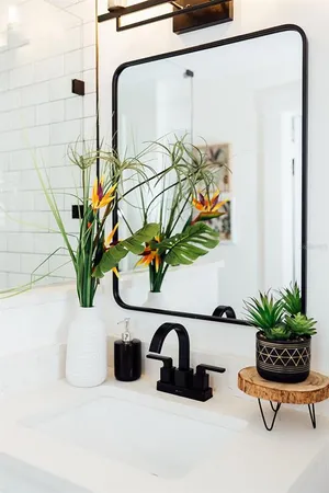 a view of kitchen with furniture and clutter