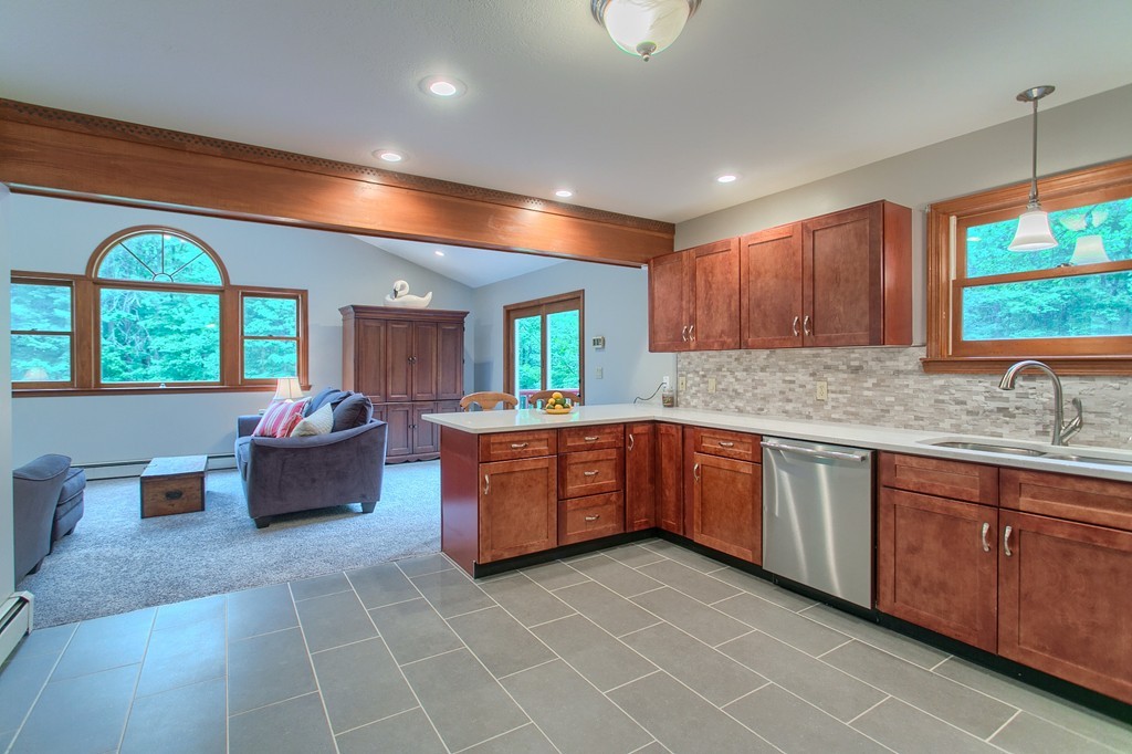 207 Beaman Road Princeton, MA 01541 - Photo 10 of 30 a large kitchen with a large window