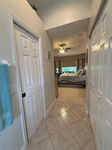 a bathroom with sink and mirror