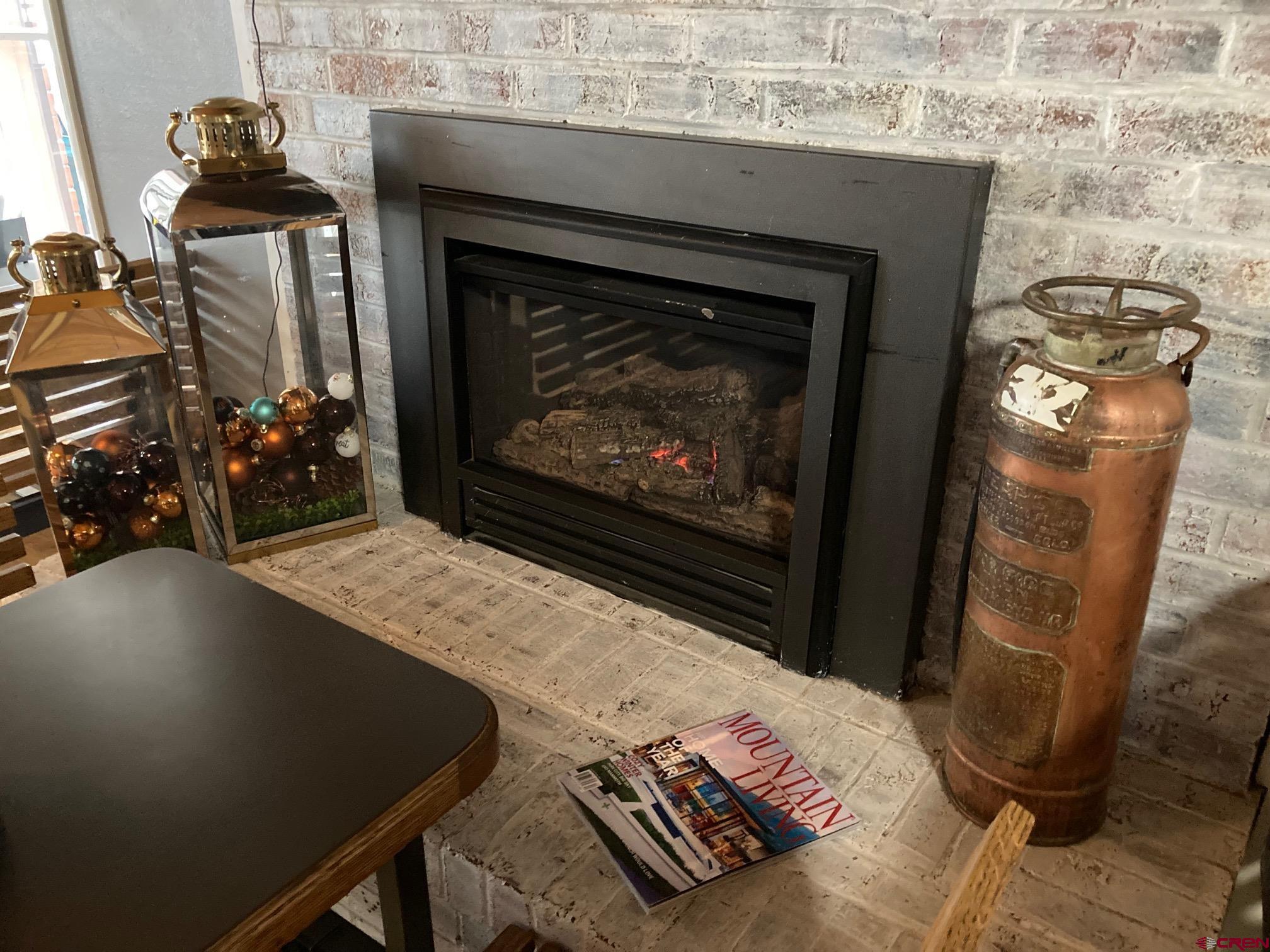 807 Main Street, Unit 3 Ouray, CO 81427 - Photo 12 of 22 a living room with furniture and a fireplace