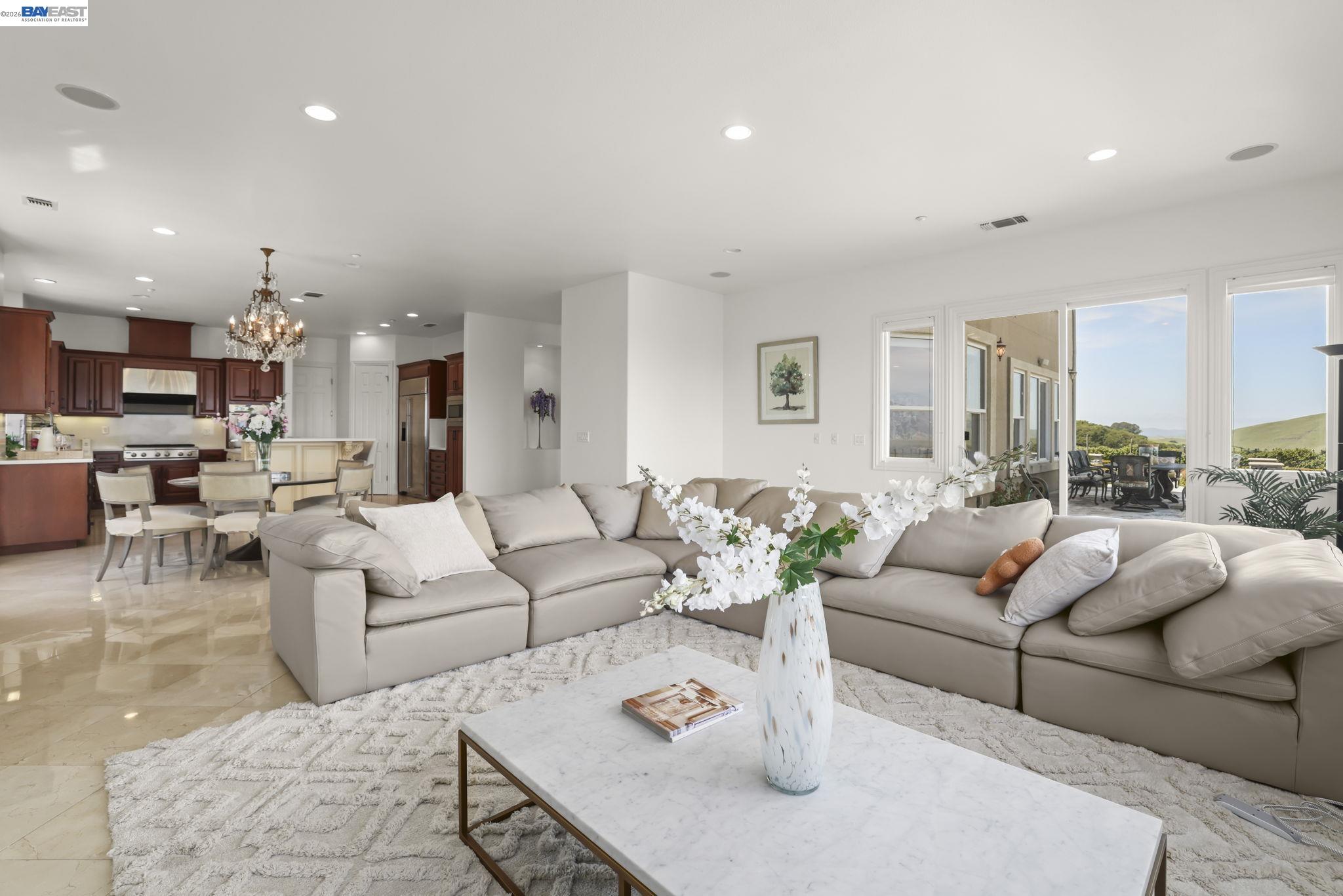 950 Winsford Court San Ramon, CA 94583 - Photo 22 of 68 a living room with furniture and view of kitchen