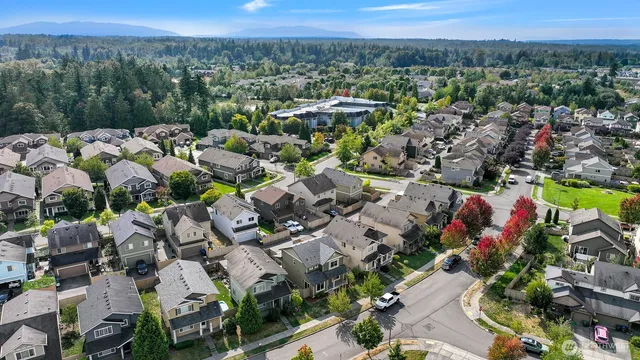 an aerial view of multiple house