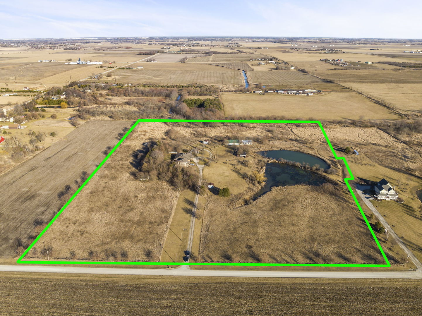 27257 South Scheer Road Manhattan, IL 60442 - Photo 1 of 41 an aerial view of beach and ocean
