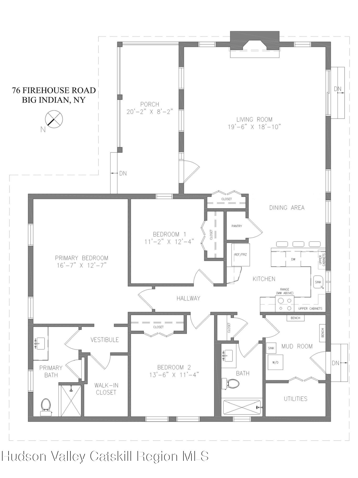 76 Fire House Road Shandaken, NY 12480 - Photo 33 of 33 Floor Plan- 76 Firehouse
