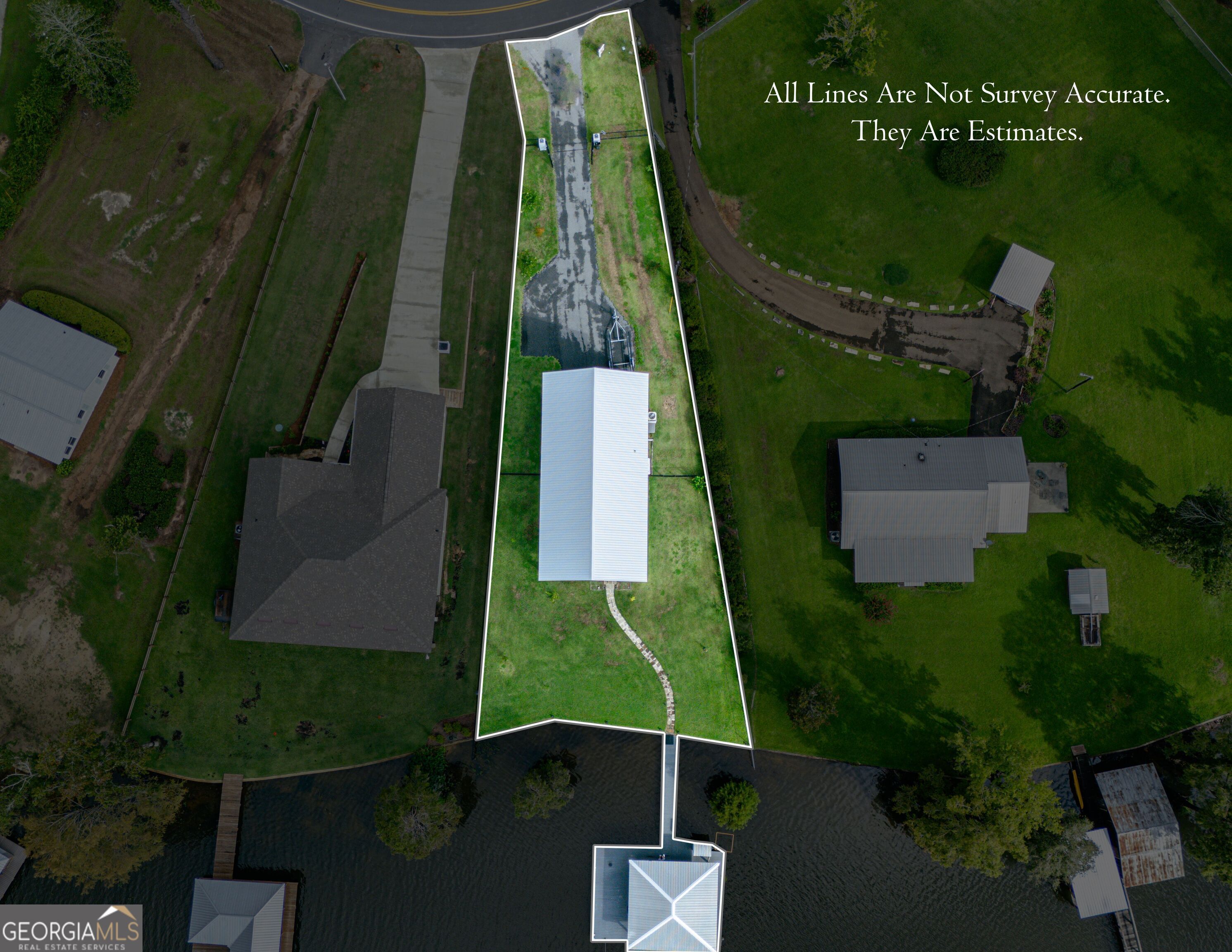 475 Cedar Creek Road North Cordele, GA 31015 - Photo 16 of 50 an aerial view of a residential houses with outdoor space and trees