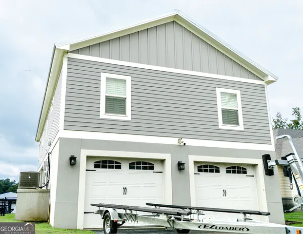 a front view of a house with windows