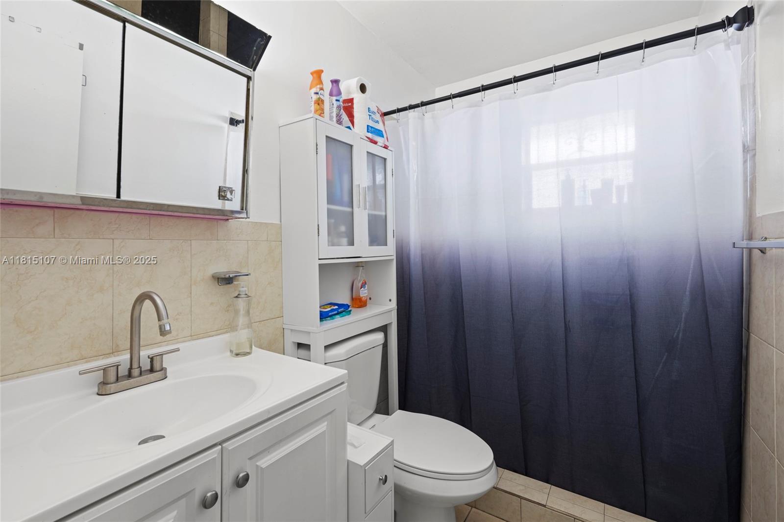 2498 Southwest 17th Avenue, Unit 4311 Miami, FL 33133 - Photo 9 of 19 a bathroom with a sink a toilet and a mirror