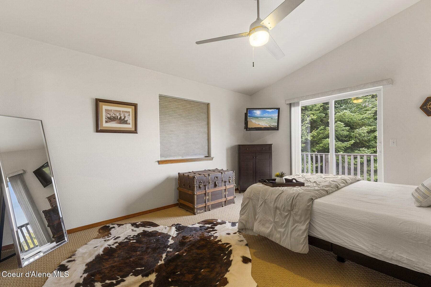 19820 South Alcan Road Coeur D'Alene, ID 83814 - Photo 37 of 81 Bedroom with Deck Access