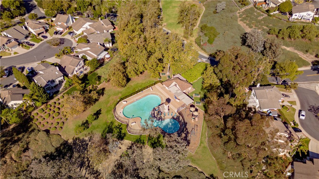 24965 Danamaple Dana Point, CA 92629 - Photo 62 of 72 a aerial view of a house with a yard and garden