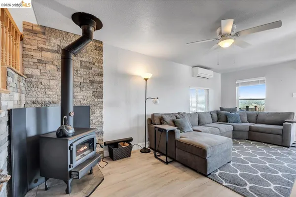 an aerial view of a swimming pool