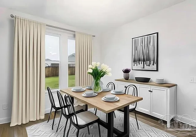 a view of kitchen with sink and refrigerator